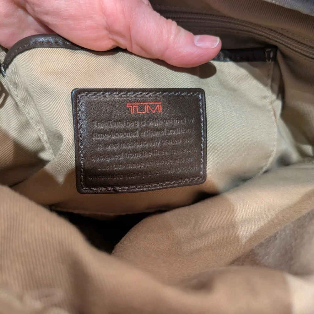 Tumi Dark Men's Brown Bag Leather